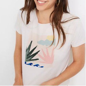 NWOT Madewell Botanical Graphic Setlist Boxy TShirt